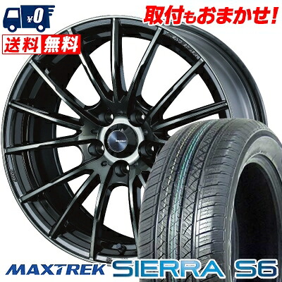 【7/19~エントリーで全商品P5倍】235/50R18 101V XL MAXTREK SIERRA S6 WedsSport SA-35R サマータイヤホイール4本セット 【取付対象】｜タイヤワールド館ベスト店 91,850円