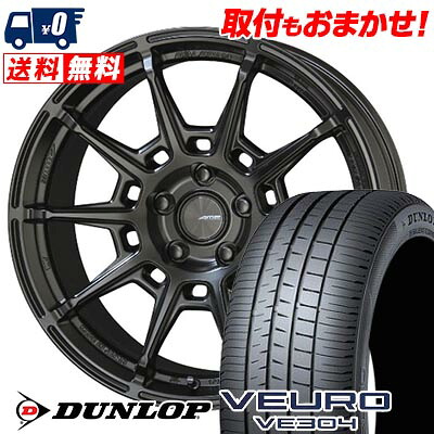 【7/19~エントリーで全商品P5倍】245/40R18 97W XL DUNLOP ダンロップ VEURO VE304 GALERNA REFINO ガレルナ レフィーノ サマータイヤホイール4本セット 【取付対象】｜タイヤワールド館ベスト店