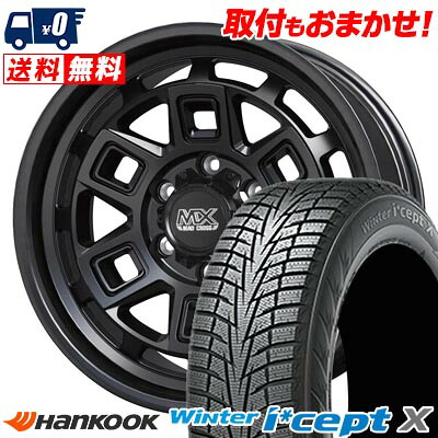 【7/19~エントリーで全商品P5倍】265/65R17 112T HANKOOK Winter i*cept X RW10 MAD CROSS AEVER スタッドレスタイヤホイール4本セット 【取付対象】|タイヤワールド館ベスト店