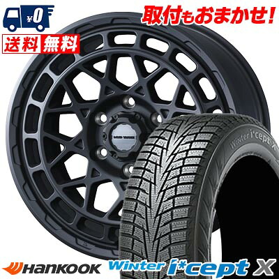 【7/19~エントリーで全商品P5倍】265/65R17 112T HANKOOK Winter i*cept X RW10 MUDVANCE X Type M スタッドレスタイヤホイール4本セット 【取付対象】｜タイヤワールド館ベスト店 102,700円