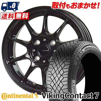 【7/19~エントリーで全商品P5倍】185/55R15 86T XL CONTINENTAL VikingContact7 G-SPEED G-07 スタッドレスタイヤホイール4本セット 【取付対象】｜タイヤワールド館ベスト店