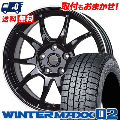 【7/19~エントリーで全商品P5倍】225/45R18 91Q DUNLOP ダンロップ WINTER MAXX 02 WM02 ウインターマックス 02 G-SPEED P-06 Gスピード P-06 スタッドレスタイヤホイール4本セット【取付対象】｜タイヤワールド館ベスト店