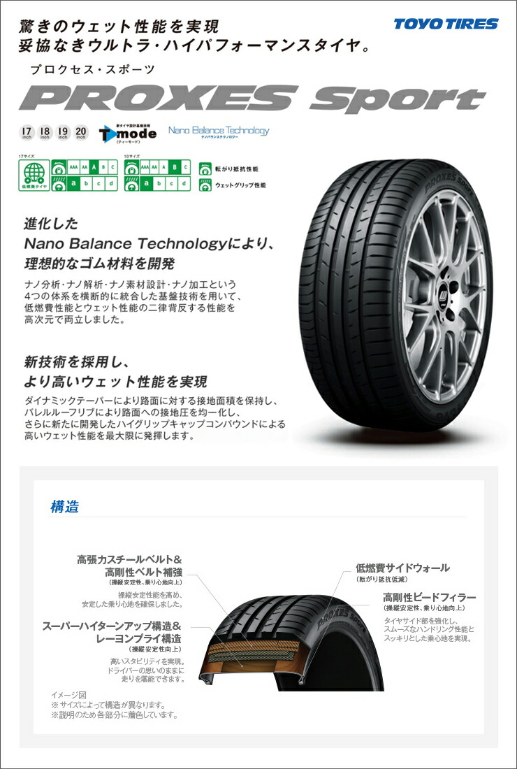 225 45r17 Toyo 225 45r17 スポーツ Tires トーヨー Toyo タイヤ Proxes Sportプロクセス スポーツ 夏サマータイヤ単品1本価格 2本以上ご購入で送料無料 タイヤワールド館ベスト店17インチ Toyo Tires トーヨー タイヤ Proxes Sport プロクセス スポーツ 225 45 17