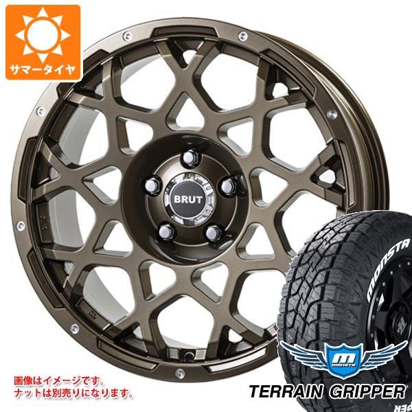 【タイヤ交換対象】5本セット FJクルーザー 10系用 サマータイヤ モンスタ テレーングリッパー LT285/70R17 121/118R ホワイトレター ブルート BR-55 7.5-17 タイヤホイール5本セット