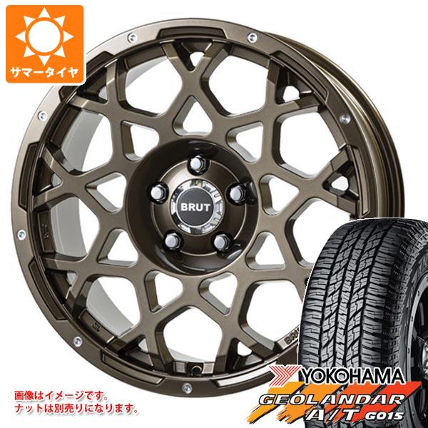 【タイヤ交換対象】デリカD:5用 サマータイヤ ヨコハマ ジオランダー A/T G015 P245/70R16 106T アウトラインホワイトレター ブルート BR-55 6.5-16 タイヤホイール4本セット 103,070円