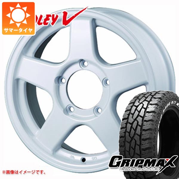 【タイヤ交換対象】スズキ ジムニーノマド JC74W用 サマータイヤ グリップマックス マッドレイジ R/T MAX LT225/70R16 102/99R ホワイトレター ブラッドレー V 6.0-16 タイヤホイール4本セット