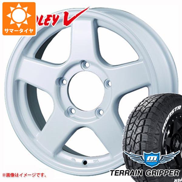 【タイヤ交換対象】ジムニー用 サマータイヤ モンスタ テレーングリッパー 175/80R16 91S ホワイトレター ブラッドレー V 5.5-16 タイヤホイール4本セット|タイヤ1番OFF-ROAD