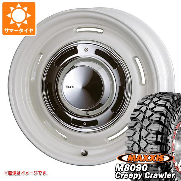 【タイヤ交換対象】ジムニー用 サマータイヤ マキシス M8090 クリーピークローラー 6.50-16LT 100K 6PR クリムソン ディーンクロスカントリー 5.5-16 タイヤホイール4本セット