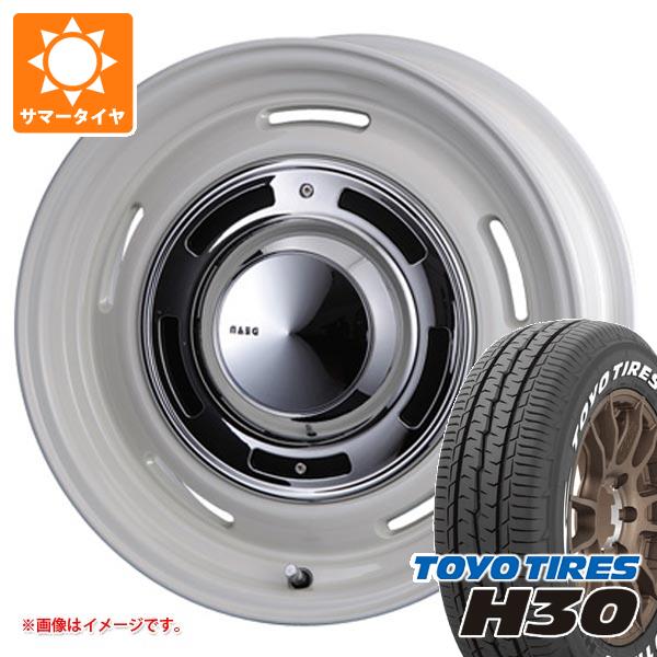 【タイヤ交換対象】トヨタ ハイエース 200系用 サマータイヤ トーヨー H30 215/65R16C 109/107R ホワイトレター クリムソン ディーンクロスカントリー 7.0-16 タイヤホイール4本セット 107,500円