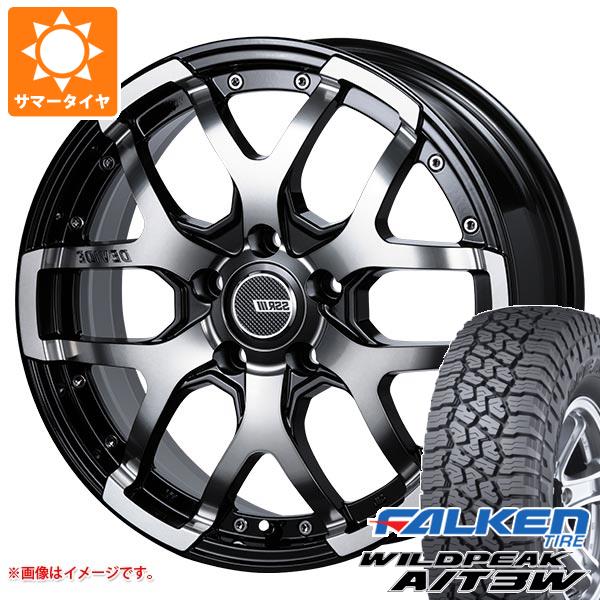 【タイヤ交換対象】デリカD:5用 サマータイヤ ファルケン ワイルドピーク A/T3W LT225/75R16 115/112Q SSR ディバイド ZS 7.0-16 タイヤホイール4本セット|タイヤ1番OFF-ROAD