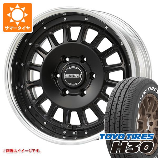 【タイヤ交換対象】トヨタ ハイエース 200系用 サマータイヤ トーヨー H30 225/50R18C 107/105R ホワイトレター エセックス ENCD 2P 7.0-18 タイヤホイール4本セット