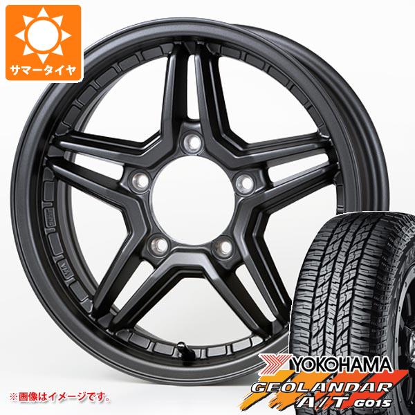 【タイヤ交換対象】5本セット ジムニーシエラ JB74W用 サマータイヤ ヨコハマ ジオランダー A/T G015 LT225/75R16 115/112R アウトラインホワイトレター ジャオス エクセル JX3 6.0-16 タイヤホイール5本セット|タイヤ1番OFF-ROAD