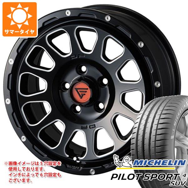 【タイヤ交換対象】サマータイヤ 225/65R17 106V XL ミシュラン パイロットスポーツ4 SUV デルタフォース オーバル 7.0-17 タイヤホイール4本セット