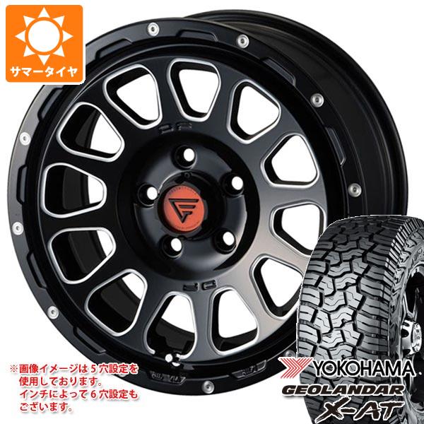 【タイヤ交換対象】ジープ ラングラー JK/JL系用 サマータイヤ ヨコハマ ジオランダー X-AT G016 LT285/70R17 121/118Q ブラックレター デルタフォース オーバル タイヤホイール4本セット