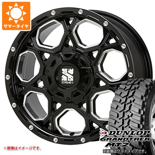 【タイヤ交換対象】RAV4 50系用 サマータイヤ ダンロップ グラントレック MT2 LT225/75R16 103/100Q アウトラインホワイトレター WIDE MLJ エクストリームJ XJ06 7.0-16 タイヤホイール4本セット