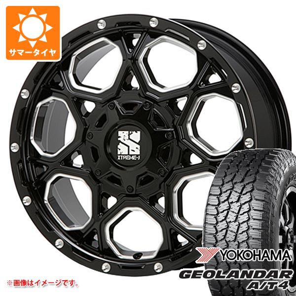 【タイヤ交換対象】サマータイヤ 275/70R17 124/121S ヨコハマ ジオランダー A/T4 G018 アウトラインホワイトレター MLJ エクストリームJ XJ06 8.0-17 タイヤホイール4本セット