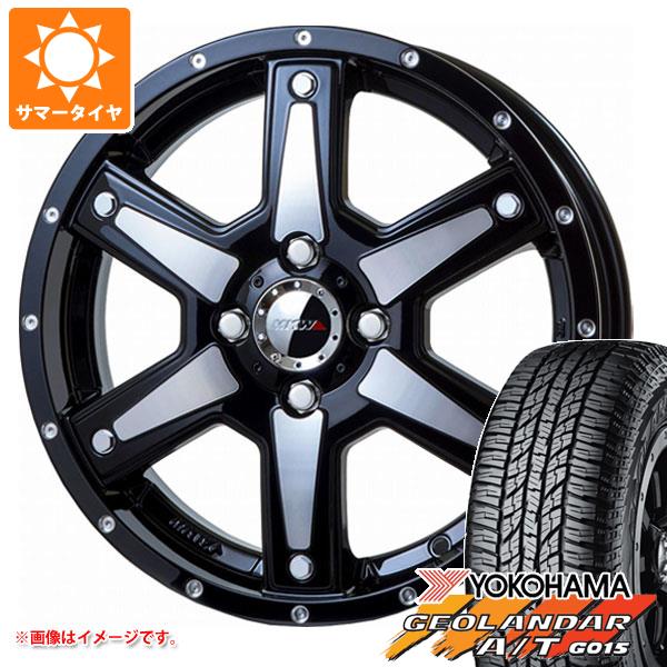 【タイヤ交換対象】ミツビシ デリカミニ B30系用 2026年製 サマータイヤ ヨコハマ ジオランダー A/T G015 165/60R15 77H ブラックレター MKW MK-56 4.5-15 タイヤホイール4本セット