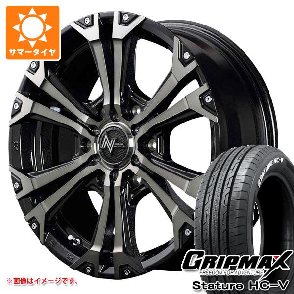 【タイヤ交換対象】トヨタ ハイエース 200系用 サマータイヤ グリップマックス スタチャー HC-V 215/65R16C 109/107S ホワイトレター ナイトロパワー ジャベリン 6.5-16 タイヤホイール4本セット|タイヤ1番OFF-ROAD