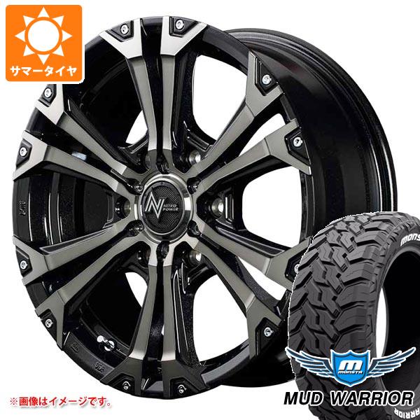 【タイヤ交換対象】トライトン LC2T用 サマータイヤ モンスタ マッドウォーリアー LT265/65R17 120/117Q ホワイトレター ナイトロパワー ジャベリン 8.0-17 タイヤホイール4本セット