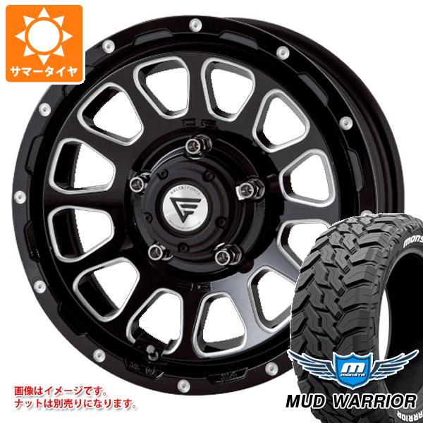 【タイヤ交換対象】ジムニー JB64W用 サマータイヤ モンスタ マッドウォーリアー LT215/70R16 107/105Q ホワイトレター デルタフォース オーバル 5.5-16 タイヤホイール4本セット