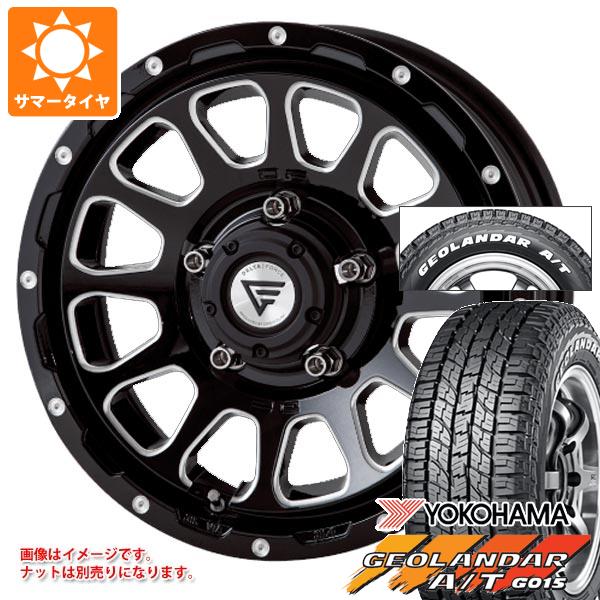 【タイヤ交換対象】5本セット ジムニー用 2026年製 サマータイヤ ヨコハマ ジオランダー A/T G015 185/85R16 105/103N LT ホワイトレター デルタフォース オーバル 5.5-16 タイヤホイール5本セット