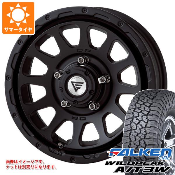 【タイヤ交換対象】スズキ ジムニーノマド JC74W用 サマータイヤ ファルケン ワイルドピーク A/T3W LT225/75R16 115/112Q デルタフォース オーバル 6.0-16 タイヤホイール4本セット