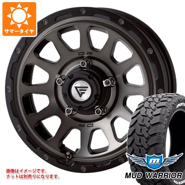 【タイヤ交換対象】5本セット ジムニー JB64W用 サマータイヤ モンスタ マッドウォーリアー LT215/70R16 107/105Q ホワイトレター デルタフォース オーバル 5.5-16 タイヤホイール5本セット