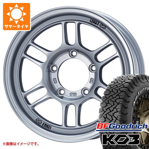 【タイヤ交換対象】ジムニーシエラ JB74W用 サマータイヤ BFグッドリッチ オールテレーンT/A KO3 LT225/75R16 115/112S ホワイトレター エンケイ オールロード RPT1 5.5-16 タイヤホイール4本セット|タイヤ1番OFF-ROAD