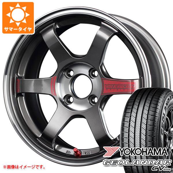 【タイヤ交換対象】サマータイヤ 165/60R15 77H ヨコハマ ジオランダー CV G058 レイズ ボルクレーシング TE37 ソニック SL 5.0-15 タイヤホイール4本セット