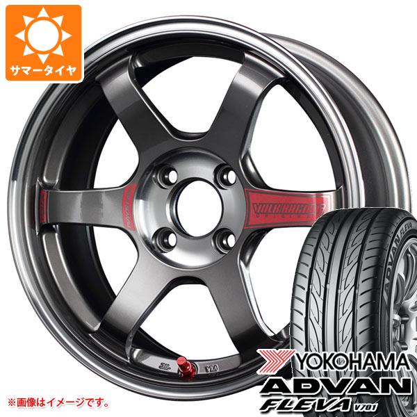【タイヤ交換対象】サマータイヤ 195/50R15 82V ヨコハマ アドバン フレバ V701 レイズ ボルクレーシング TE37 ソニック SL 6.5-15 タイヤホイール4本セット