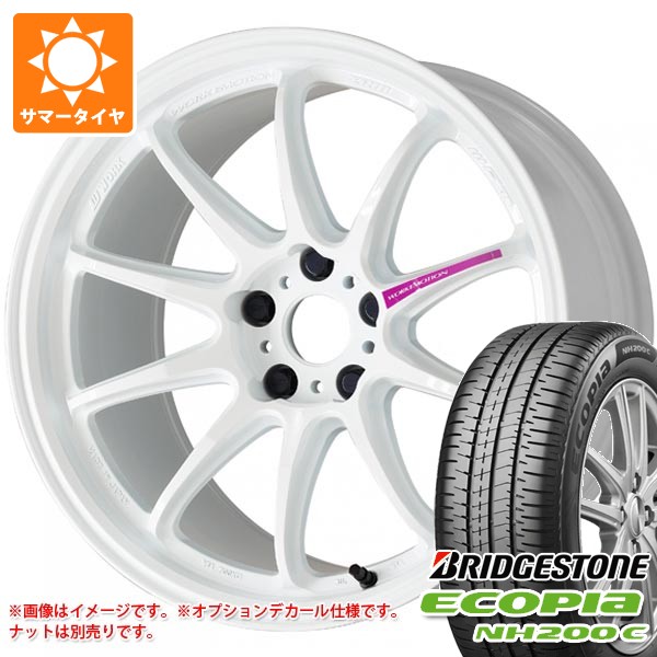 【タイヤ交換対象】サマータイヤ 175/60R16 82H ブリヂストン エコピア NH200C ワーク エモーション ZR10 5.5-16 タイヤホイール4本セット