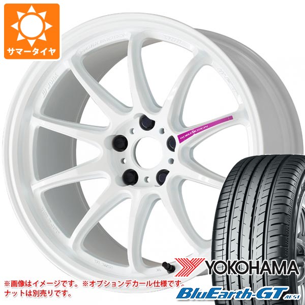 【タイヤ交換対象】サマータイヤ 225/40R19 93W XL ヨコハマ ブルーアースGT AE51 ワーク エモーション ZR10 8.5-19 タイヤホイール4本セット