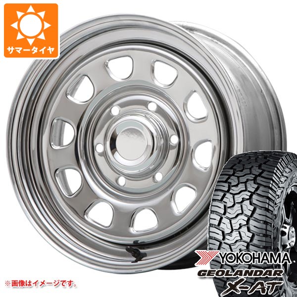 【タイヤ交換対象】NV350キャラバン E26用 2026年製 サマータイヤ ヨコハマ ジオランダー X-AT G016 LT215/70R16 100/97Q ブラックレター MLJ デイトナ SS 6.5-16 タイヤホイール4本セット