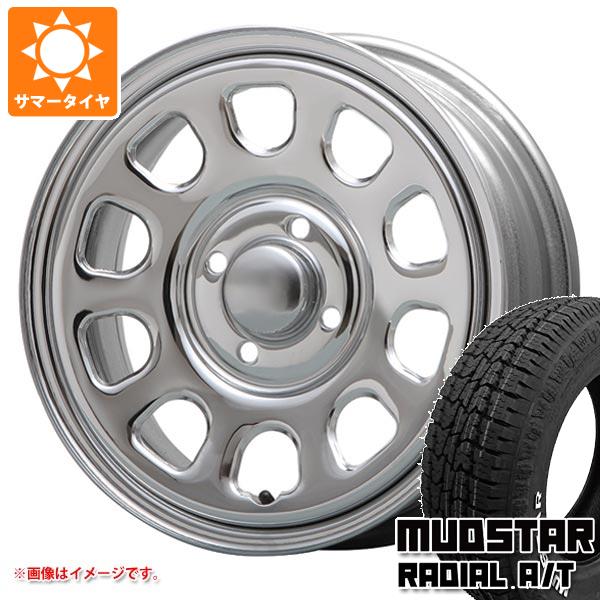 【タイヤ交換対象】ミツビシ デリカミニ B30系用 サマータイヤ マッドスター ラジアル A/T 165/65R14 79S ホワイトレター MLJ デイトナ SS 5.0-14 タイヤホイール4本セット