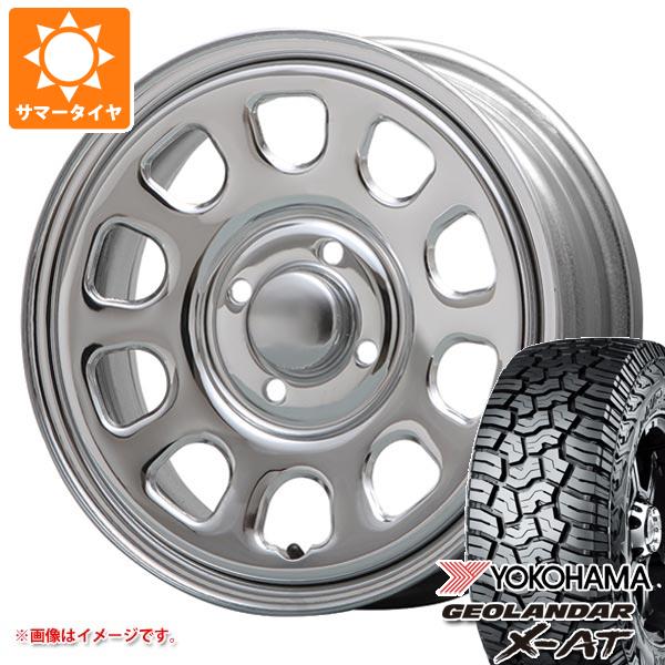 【タイヤ交換対象】2026年製 サマータイヤ 155/65R14 78/75Q ヨコハマ ジオランダー X-AT G016 ブラックレター G016A MLJ デイトナ SS 5.0-14 タイヤホイール4本セット