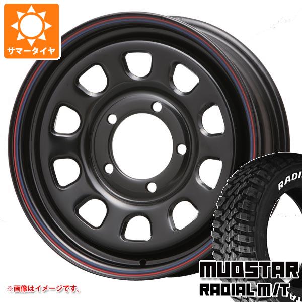 【タイヤ交換対象】ジムニー JB64W用 サマータイヤ マッドスター ラジアル M/T 215/70R16 100T ホワイトレター MLJ デイトナ SS 5.5-16 タイヤホイール4本セット|タイヤ1番OFF-ROAD