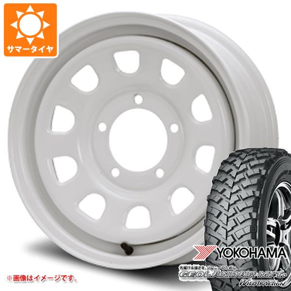 【タイヤ交換対象】ジムニー用 サマータイヤ ヨコハマ ジオランダー M/T+ G001J 195R16C 104/102Q MLJ デイトナ SS 5.5-16 タイヤホイール4本セット