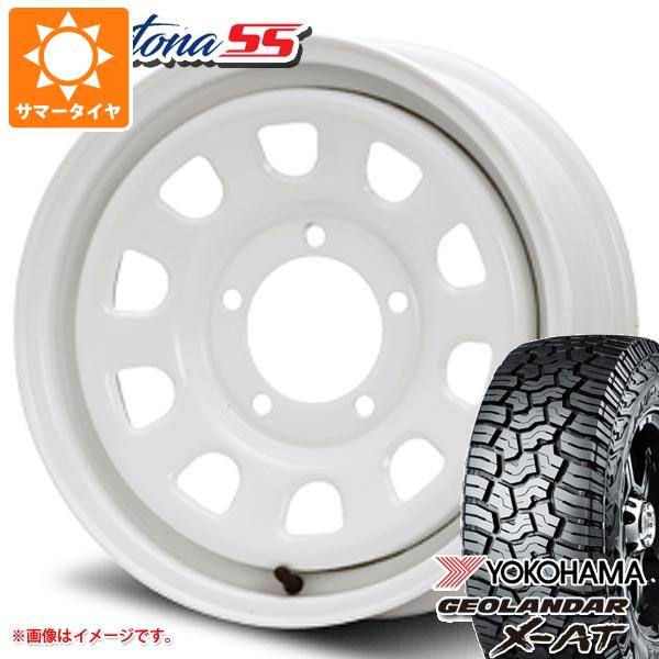 【タイヤ交換対象】5本セット ジムニー JB64W用 2026年製 サマータイヤ ヨコハマ ジオランダー X-AT G016 LT215/70R16 100/97Q ブラックレター MLJ デイトナ SS 5.5-16 タイヤホイール5本セット