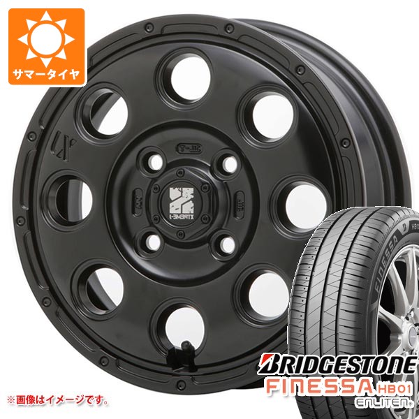 【タイヤ交換対象】サマータイヤ 155/65R14 75H ブリヂストン フィネッサ HB01 MLJ エクストリームJ KK03 4.5-14 タイヤホイール4本セット