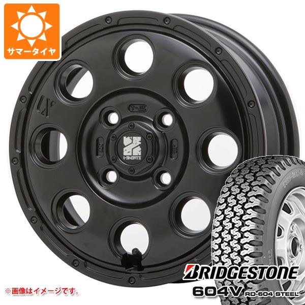 【タイヤ交換対象】サマータイヤ 145R13 8PR ブリヂストン 604V RD-604 スチール (145/80R13 88/86N相当) MLJ エクストリームJ KK03 4.0-13 タイヤホイール4本セット