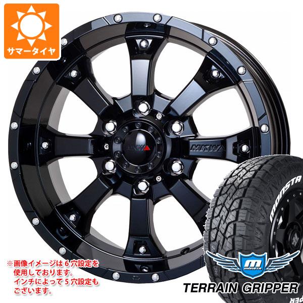 【タイヤ交換対象】5本セット FJクルーザー 10系用 サマータイヤ モンスタ テレーングリッパー LT285/70R17 121/118R ホワイトレター MKW MK-46 8.0-17 タイヤホイール5本セット｜タイヤ1番OFF-ROAD