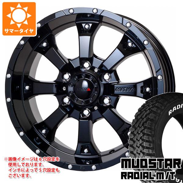 【タイヤ交換対象】エクリプスクロス GK系用 サマータイヤ マッドスター ラジアル M/T 225/70R16 103S ホワイトレター MKW MK-46 7.0-16 タイヤホイール4本セット