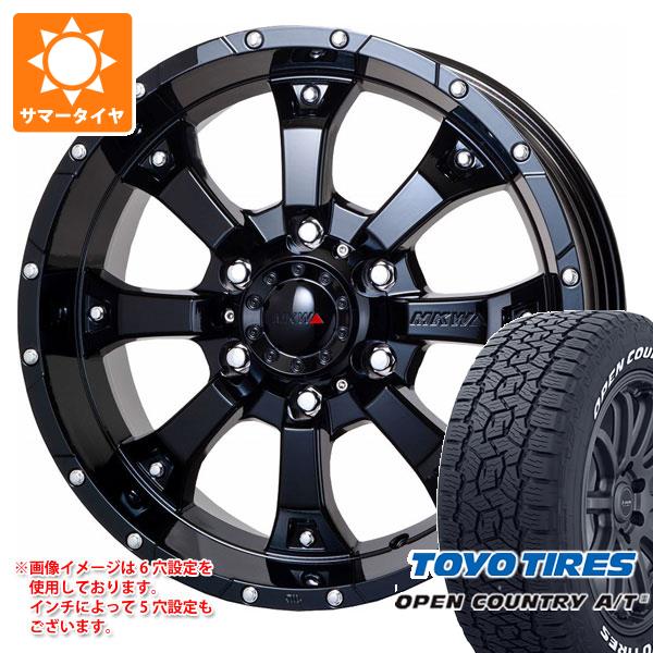 【タイヤ交換対象】トヨタ ランドクルーザー プラド 150系用 サマータイヤ トーヨー オープンカントリー A/T3 265/65R17 112H ホワイトレター MKW MK-46 8.0-17 タイヤホイール4本セット