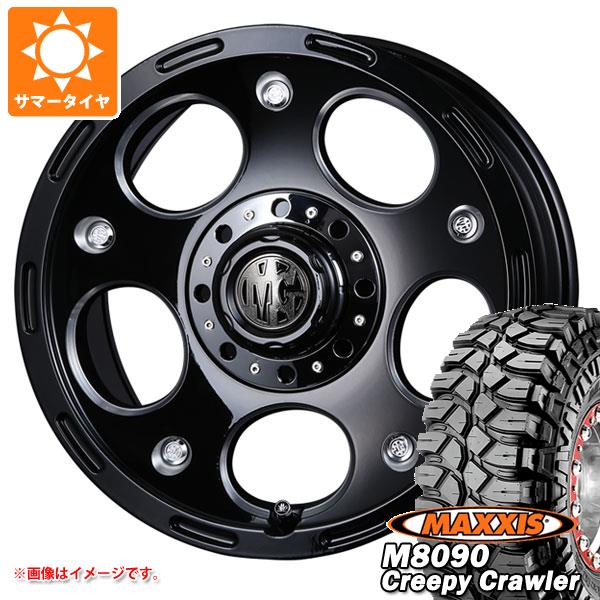 【タイヤ交換対象】ジムニー用 サマータイヤ マキシス M8090 クリーピークローラー 6.50-16LT 100K 6PR クリムソン MG デーモン 5.5-16 タイヤホイール4本セット