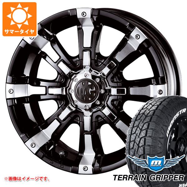【タイヤ交換対象】5本セット FJクルーザー 10系用 サマータイヤ モンスタ テレーングリッパー LT285/70R17 121/118R ホワイトレター クリムソン MG ビースト 8.0-17 タイヤホイール5本セット