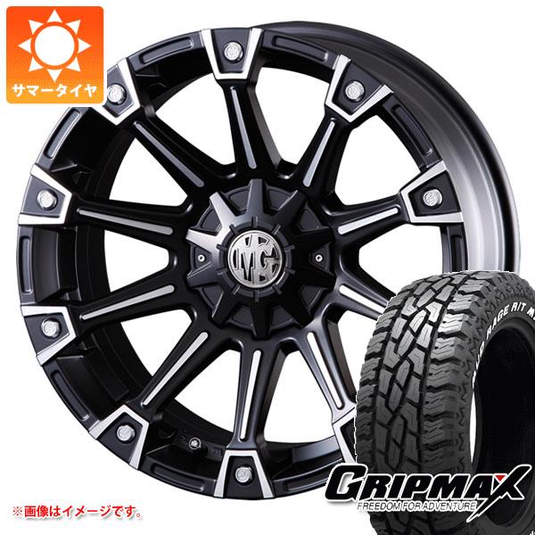 【タイヤ交換対象】デリカD:5用 サマータイヤ グリップマックス マッドレイジ R/T MAX LT215/70R16 100/97R ホワイトレター クリムソン MG モンスター 7.0-16 タイヤホイール4本セット｜タイヤ1番OFF-ROAD