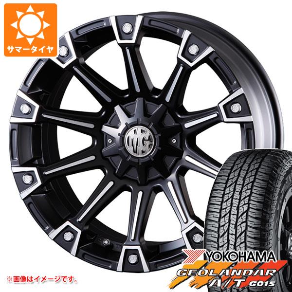 【タイヤ交換対象】RAV4 50系用 サマータイヤ ヨコハマ ジオランダー A/T G015 P245/70R16 106T アウトラインホワイトレター クリムソン MG モンスター 7.0-16 タイヤホイール4本セット