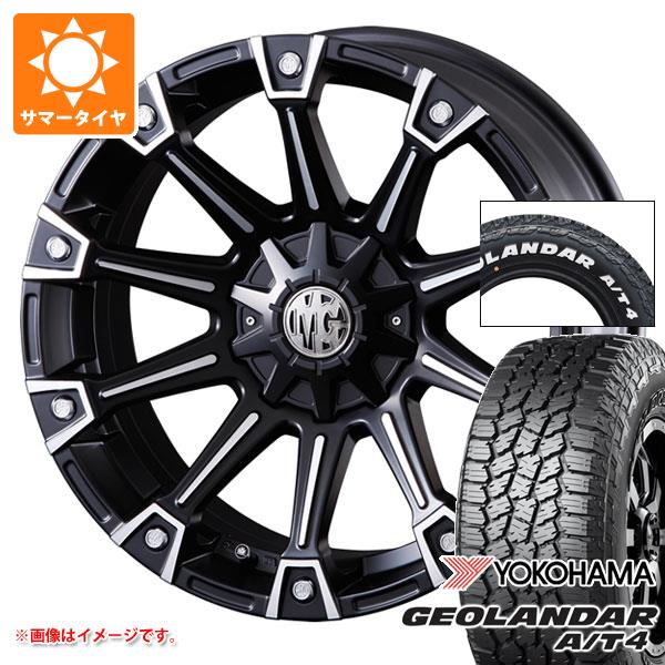 【タイヤ交換対象】トヨタ ハイエース 200系用 2026年製 サマータイヤ ヨコハマ ジオランダー A/T4 G018 215/65R16C 109/107S ホワイトレター クリムソン MG モンスター 7.0-16 タイヤホイール4本セット｜タイヤ1番OFF-ROAD