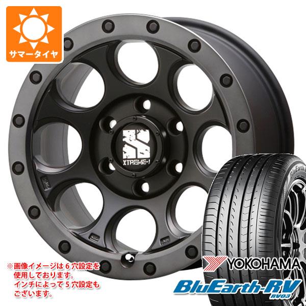 【タイヤ交換対象】T31エクストレイル用 2026年製 サマータイヤ ヨコハマ ブルーアースRV RV03 215/65R16 98H MLJ エクストリームJ XJ03 7.0-16 タイヤホイール4本セット