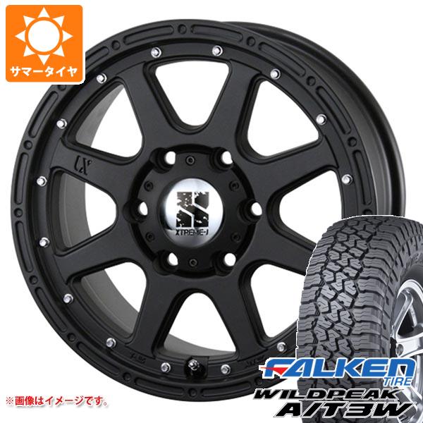 【タイヤ交換対象】トライトン LC2T用 サマータイヤ ファルケン ワイルドピーク A/T3W 265/65R17 116S XL MLJ エクストリームJ 7.5-17 タイヤホイール4本セット